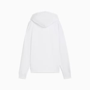 Chandail à capuchon en tissu bouclette confortable à fermeture éclair entière Essentials Small avec logo n<sup>o</sup> 1 Femme, PUMA White, extralarge